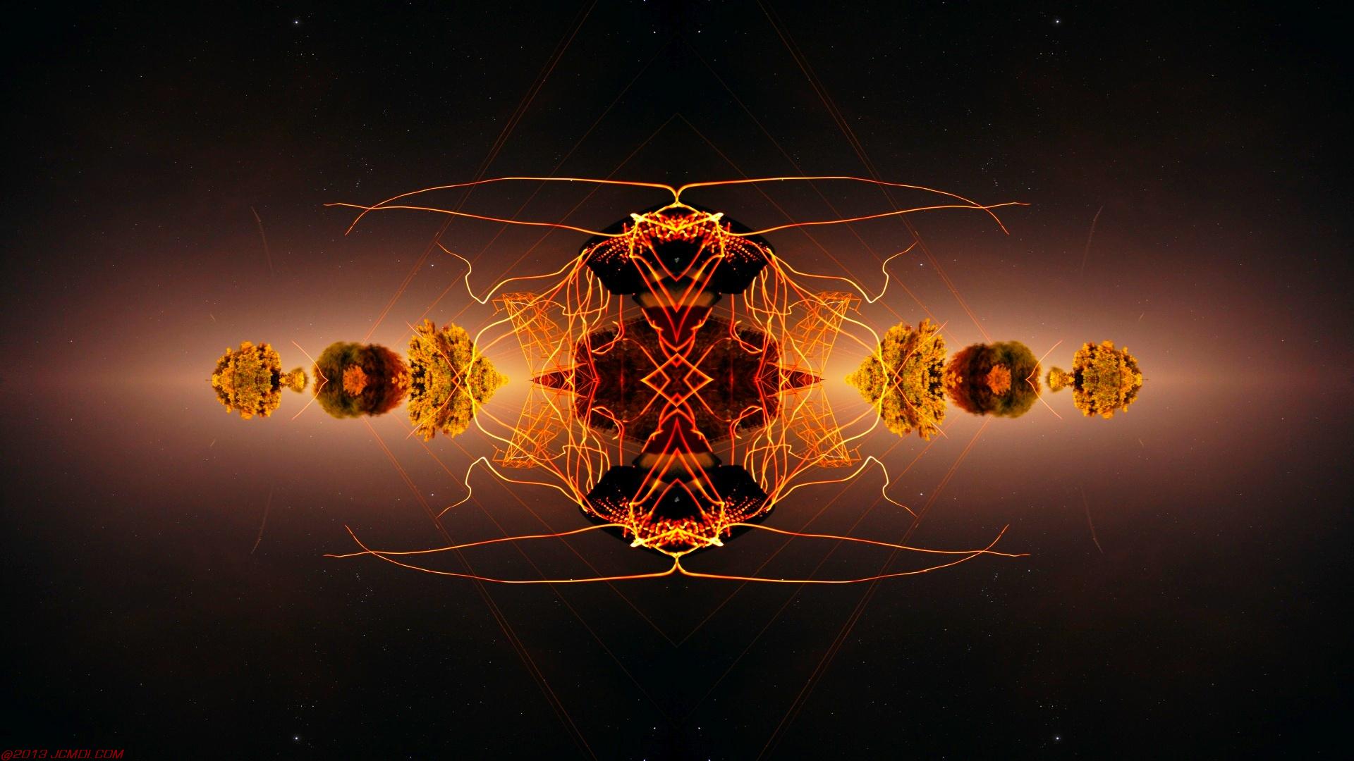 Chimney Sparks Abstract Artwork Timelapse Still Images
